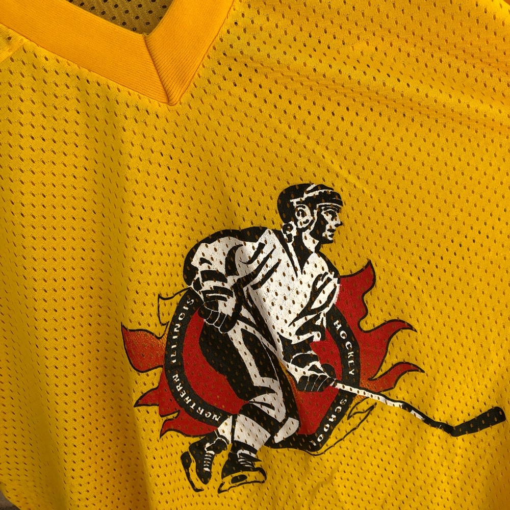 Vintage Northern Illinois Hockey School Jersey athletic official Jersey L
